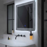 LED Spiegel Quadratisch | Touch-Schalter | Kaltweißes Licht - Reyze Seria Simetria Model 4